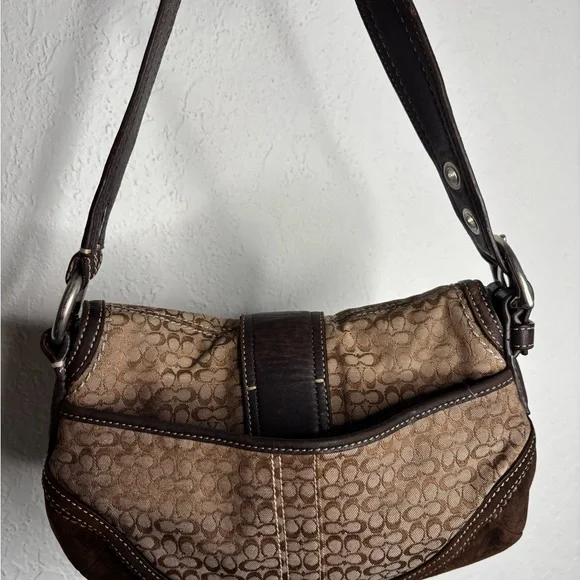 Brown Coach Mini Signature + Suede Mini SoHo - Picture 6 of 12